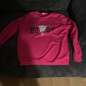Women's Pink Long Sleeve Top